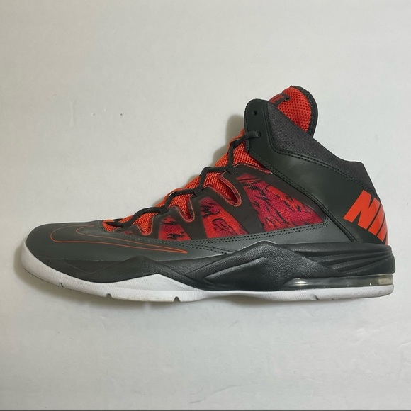 Nike Air Max Stutter Step gray orange basketball sneakers shoes size 12.5 - Picture 8 of 16